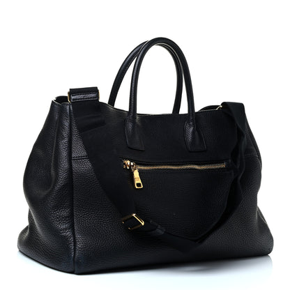 Prada Vitello Daino Tote Black 2 of 4