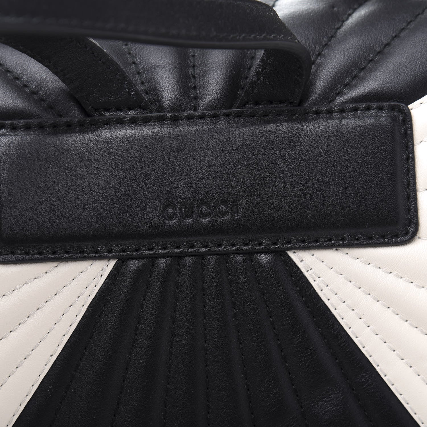Gucci Calfskin Bamboo Trapuntata Queen Margaret Backpack Mystic White Black 14 of 14