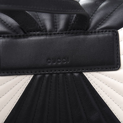 Gucci Calfskin Bamboo Trapuntata Queen Margaret Backpack Mystic White Black 14 of 14