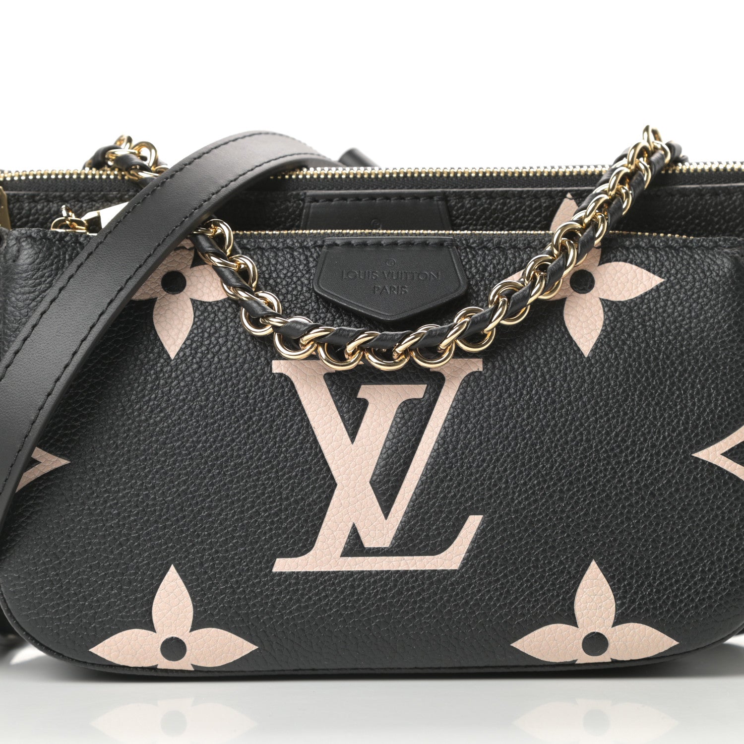 Louis Vuitton Empreinte Monogram Giant Multi Pochette Accessories Black Beige 9 of 11