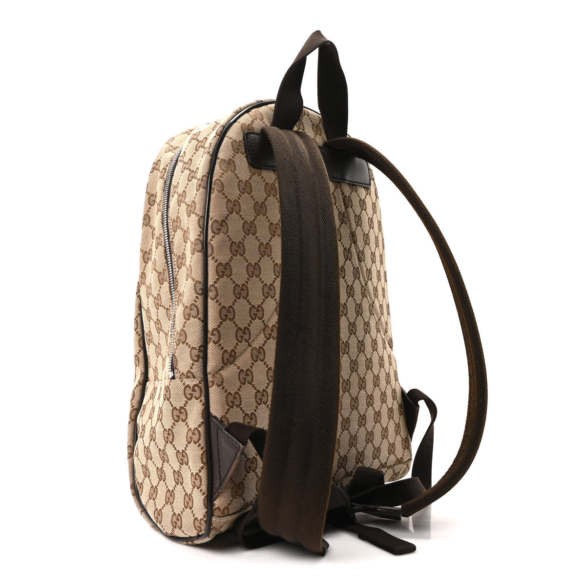 Gucci Monogram Travel Backpack Dark Brown 3 of 10
