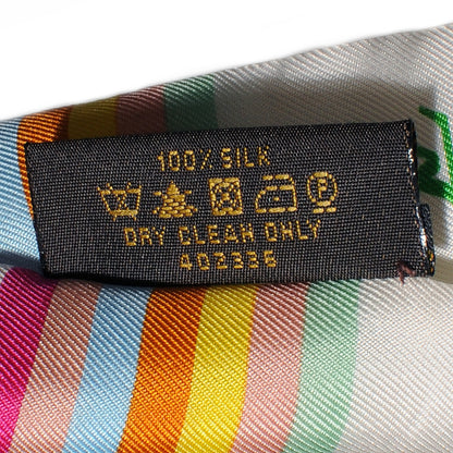 Louis Vuitton Silk Monogram Multicolor Bandeau White 6 of 6