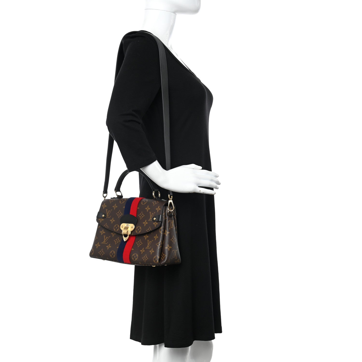Louis Vuitton Monogram Georges BB Marine Cherry 2 of 10