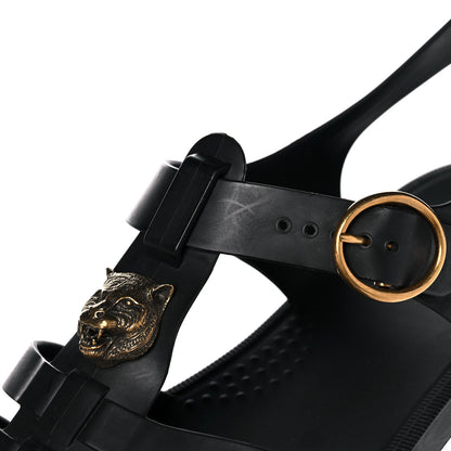 Gucci Rubber Mens Buckle Strap Sandal 8 Black 11 of 12