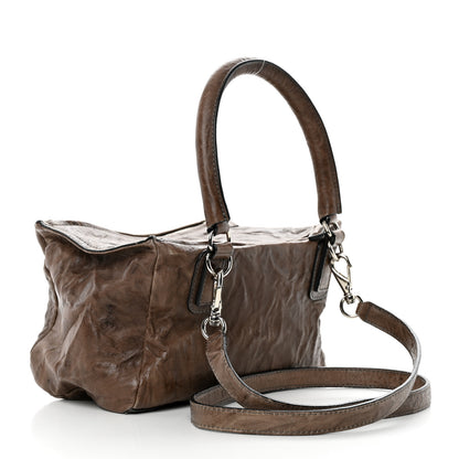 Givenchy Tumbled Sheepskin Small Pandora Brown 2 of 10
