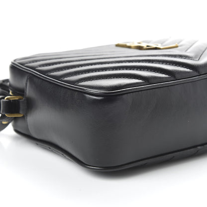 Saint Laurent Calfskin Matelasse Monogram Lou Camera Bag Black 6 of 9