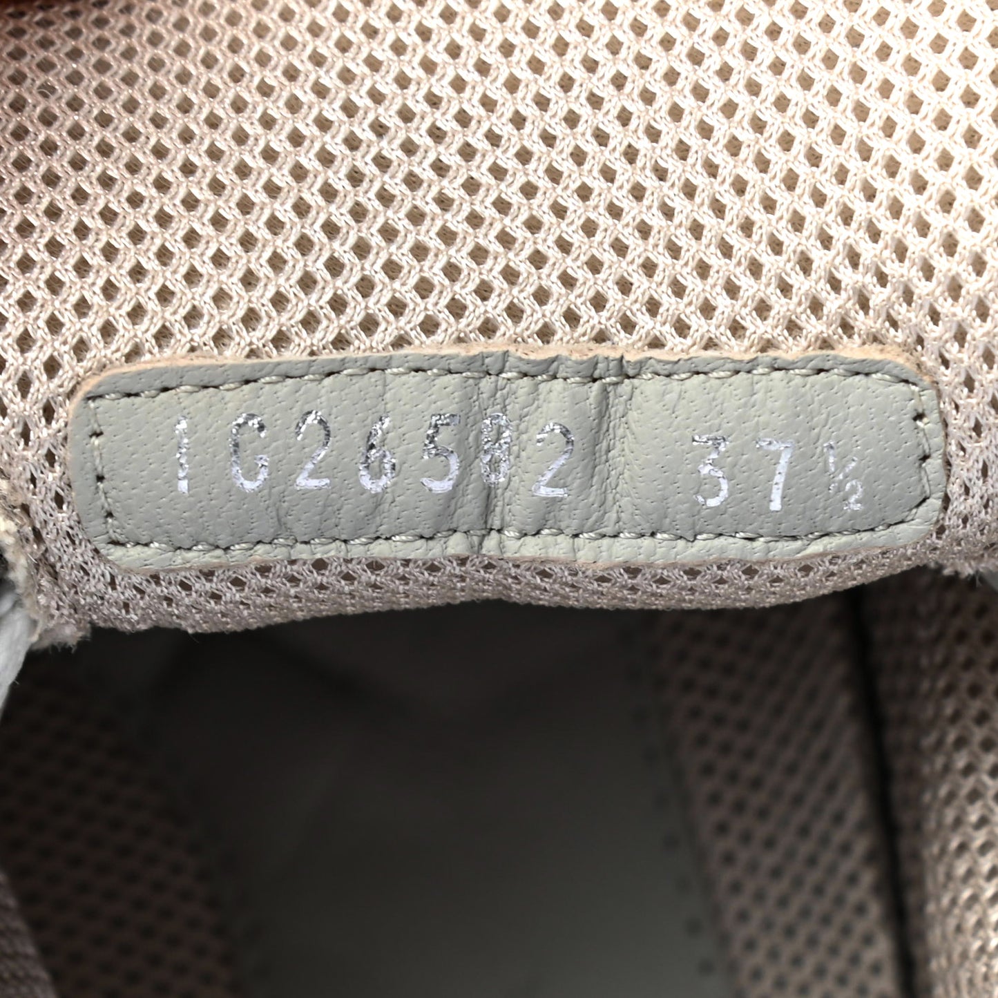 Suede Calfskin CC Sneakers 37.5 Beige Gold