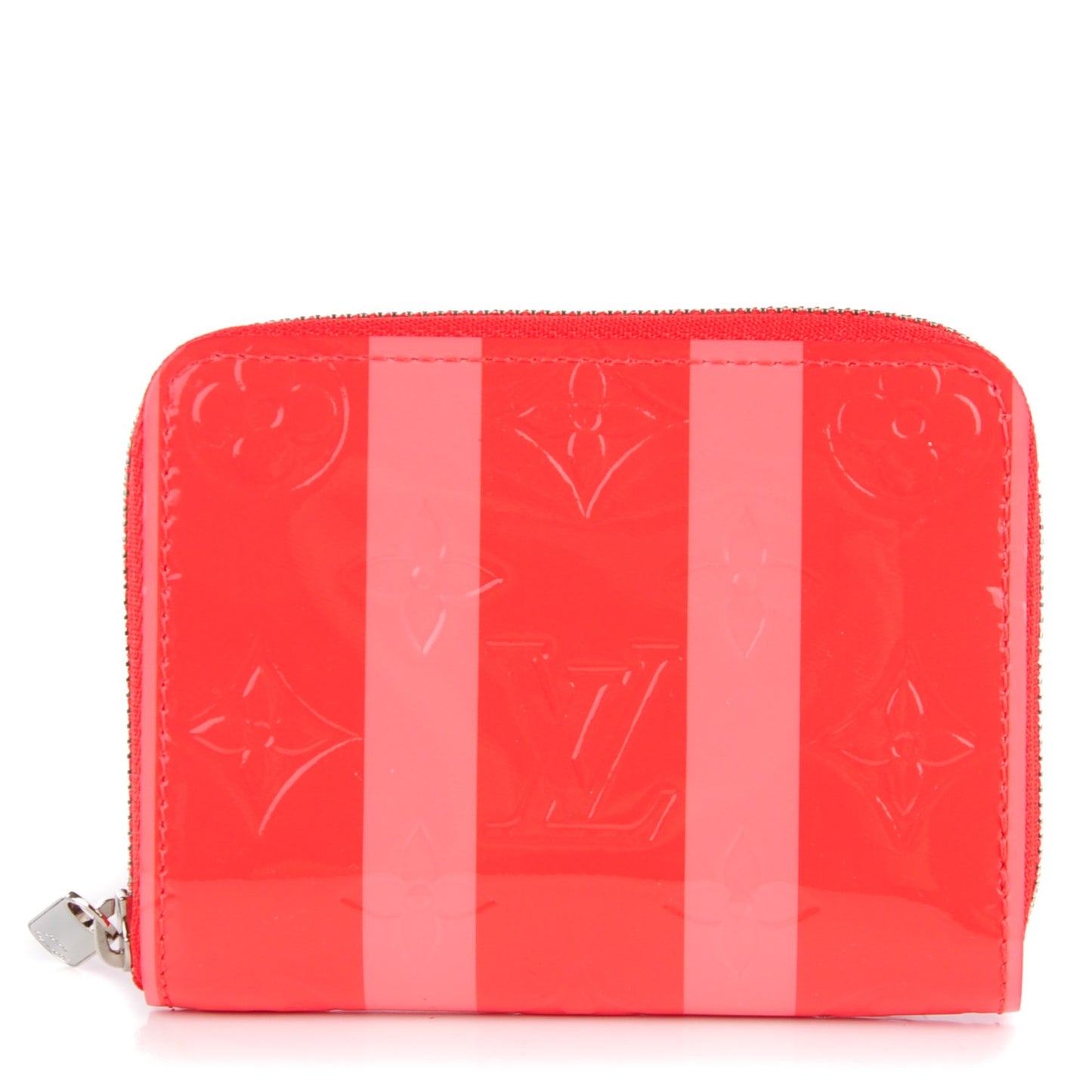 Vernis Rayures Zippy Coin Purse Poppy