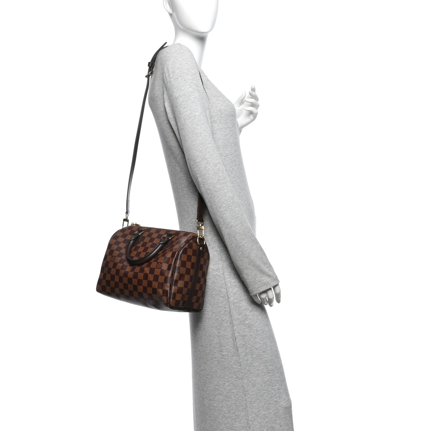 Damier Ebene Speedy Bandouliere 25