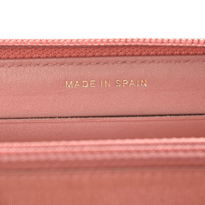 Chanel Caviar Quilted Boy Small Zip Around Wallet Pink 6 of 9