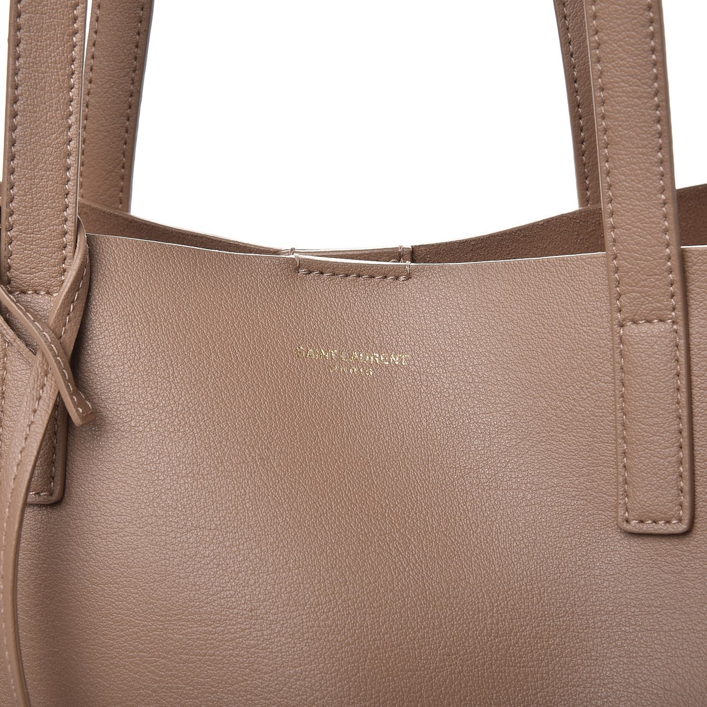 Calfskin Large Shopping Tote Light Taupe
