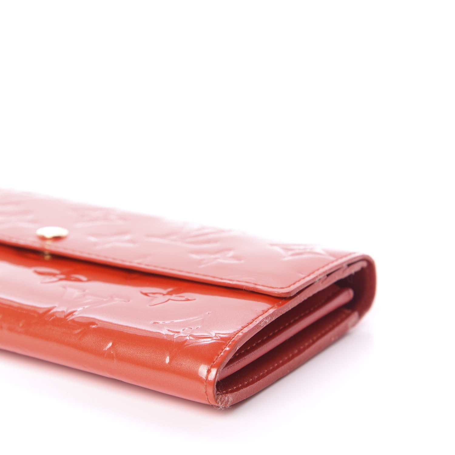 Louis Vuitton Vernis Sarah Wallet Orange Sunset 8 of 12