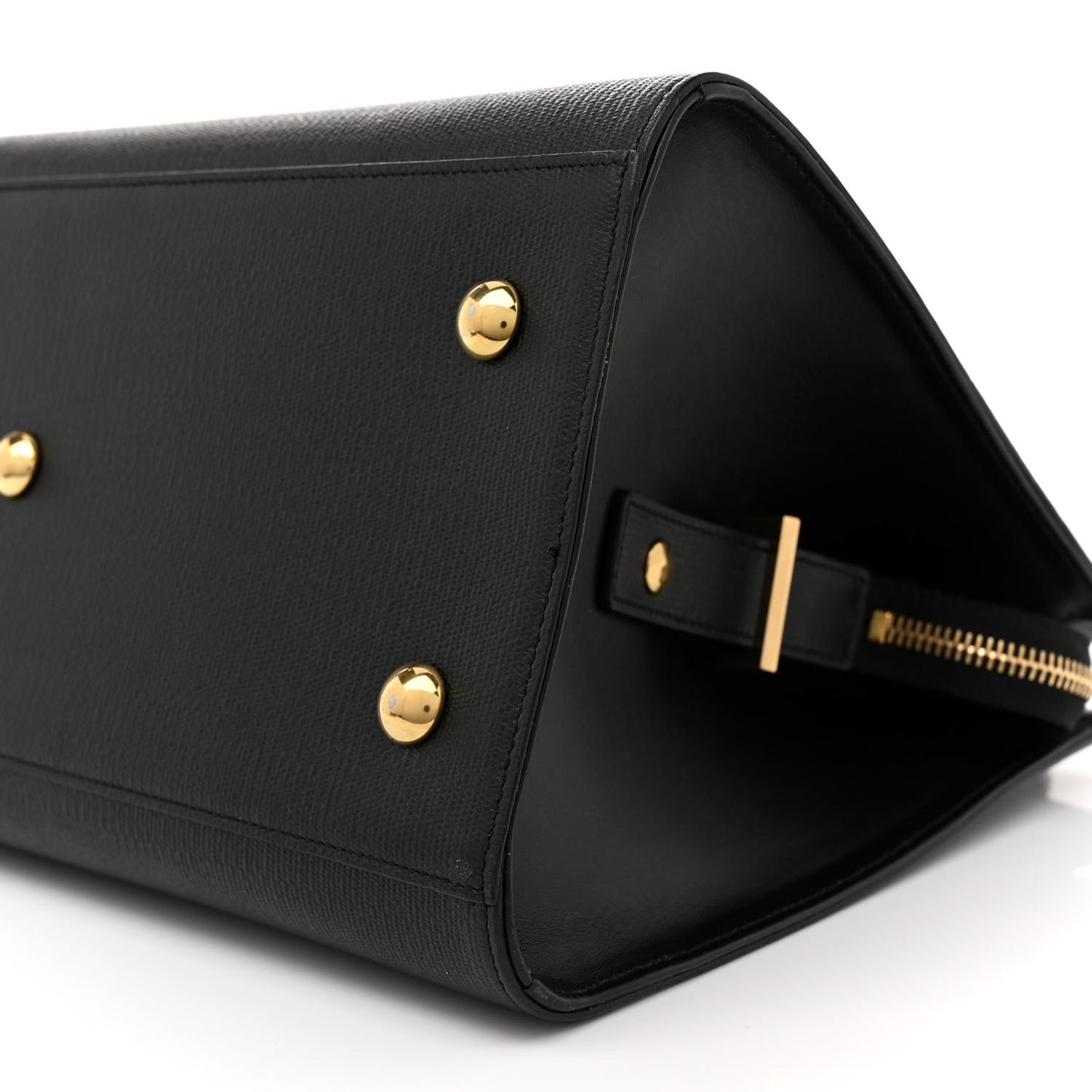 Textured Calfskin Small Classic Y Cabas Black
