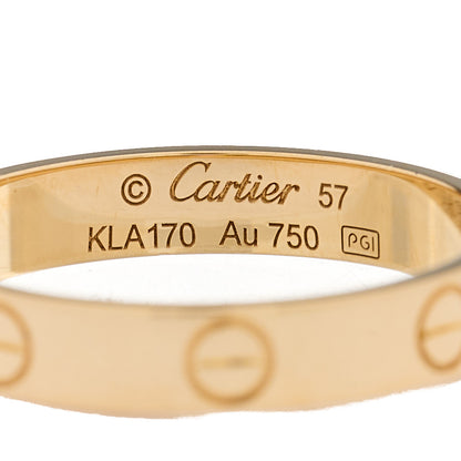 Cartier 18K Yellow Gold 3.5mm LOVE Wedding Band Ring 57 8 4 of 4