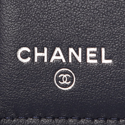 Chanel Caviar Quilted Compact Flap Wallet Navy 6 of 9