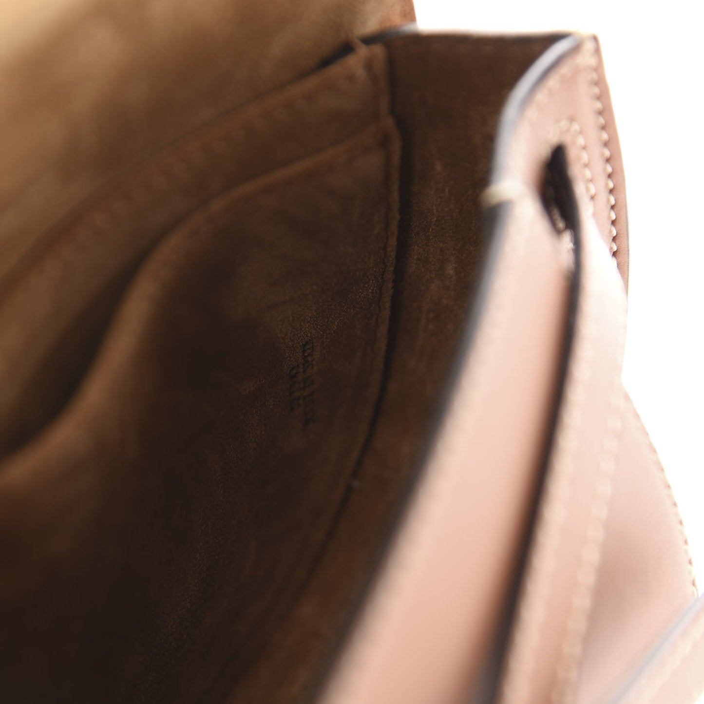 Calfskin Mini Gate Belt Bag Tan