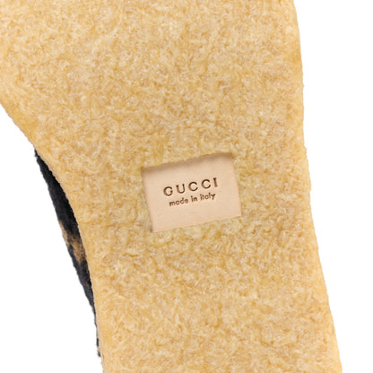 Gucci Faux Shearling Hooper GG Womens Ankle Boots 42 Black Natural Tan 6 of 8