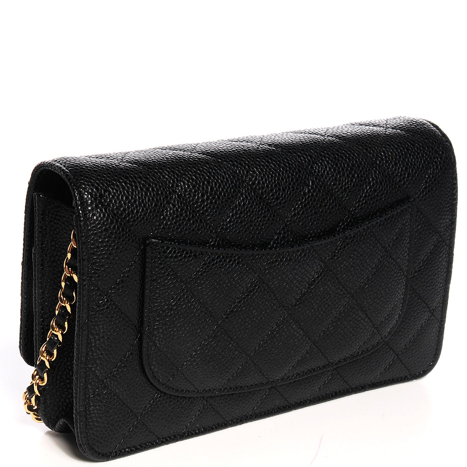 Chanel Caviar Quilted Wallet on Chain Black 3 of 8
