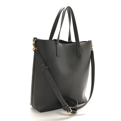 Saint Laurent Calfskin Toy Shopping Tote Earth Grey 3 of 9