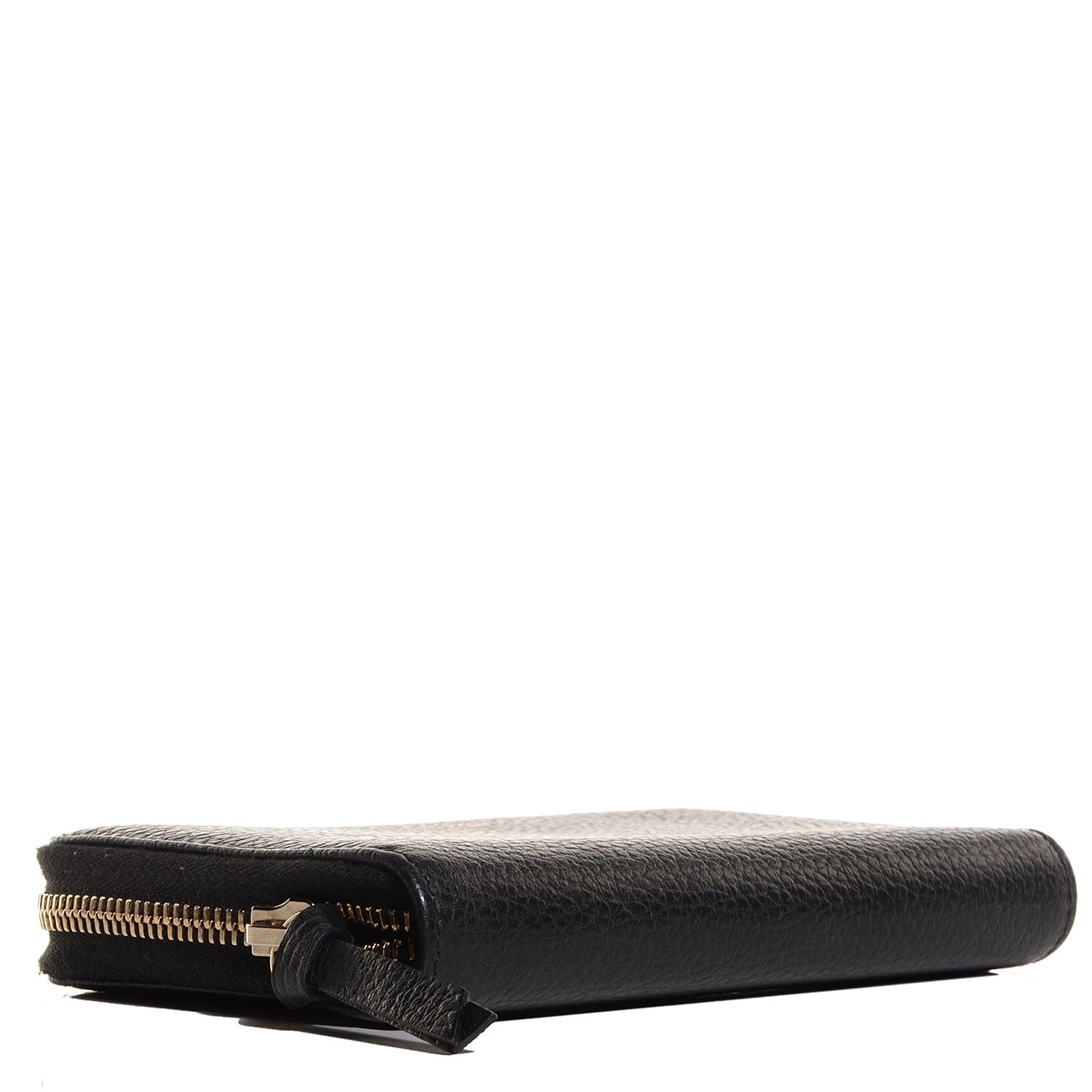 Gucci Dollar Calfskin Medium Swing Zip Around Wallet Black 4 of 8