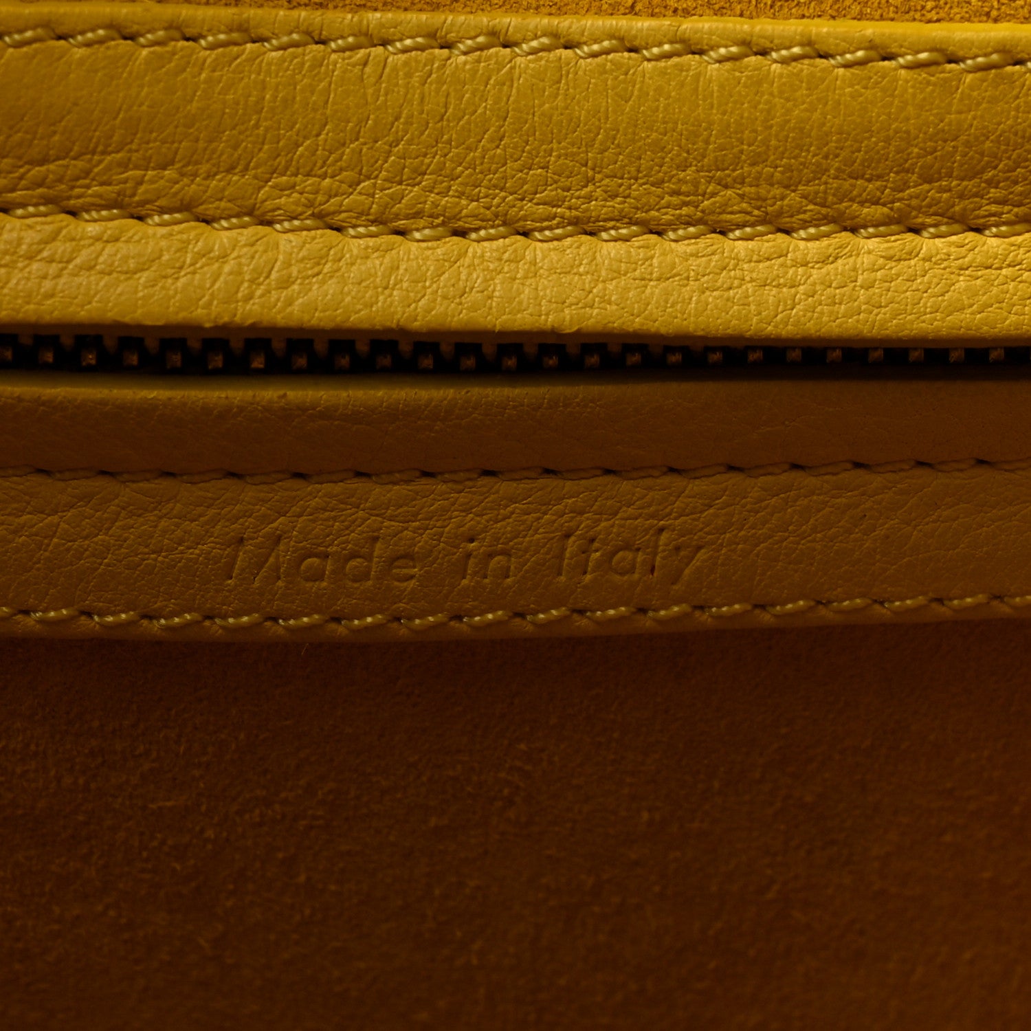 Celine Supple Calfskin Medium Phantom Luggage Sun Yellow 7 of 10