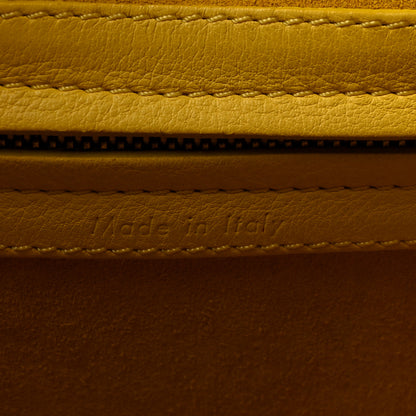 Celine Supple Calfskin Medium Phantom Luggage Sun Yellow 7 of 10