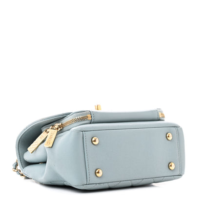 Chanel Caviar Quilted Small Business Affinity Flap Blue 4 of 23