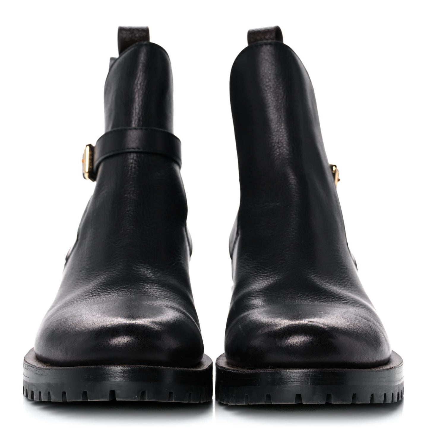 Calfskin Monogram Discovery Flat Ankle Boots 39 Black