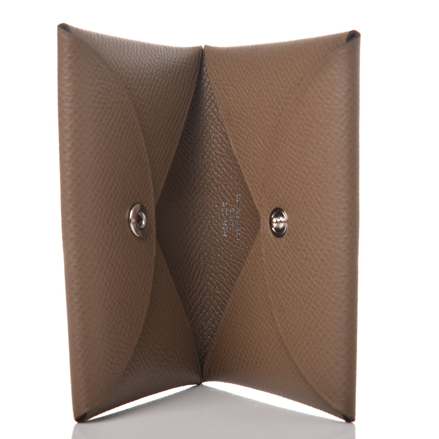 Epsom Calvi Card Case Etoupe