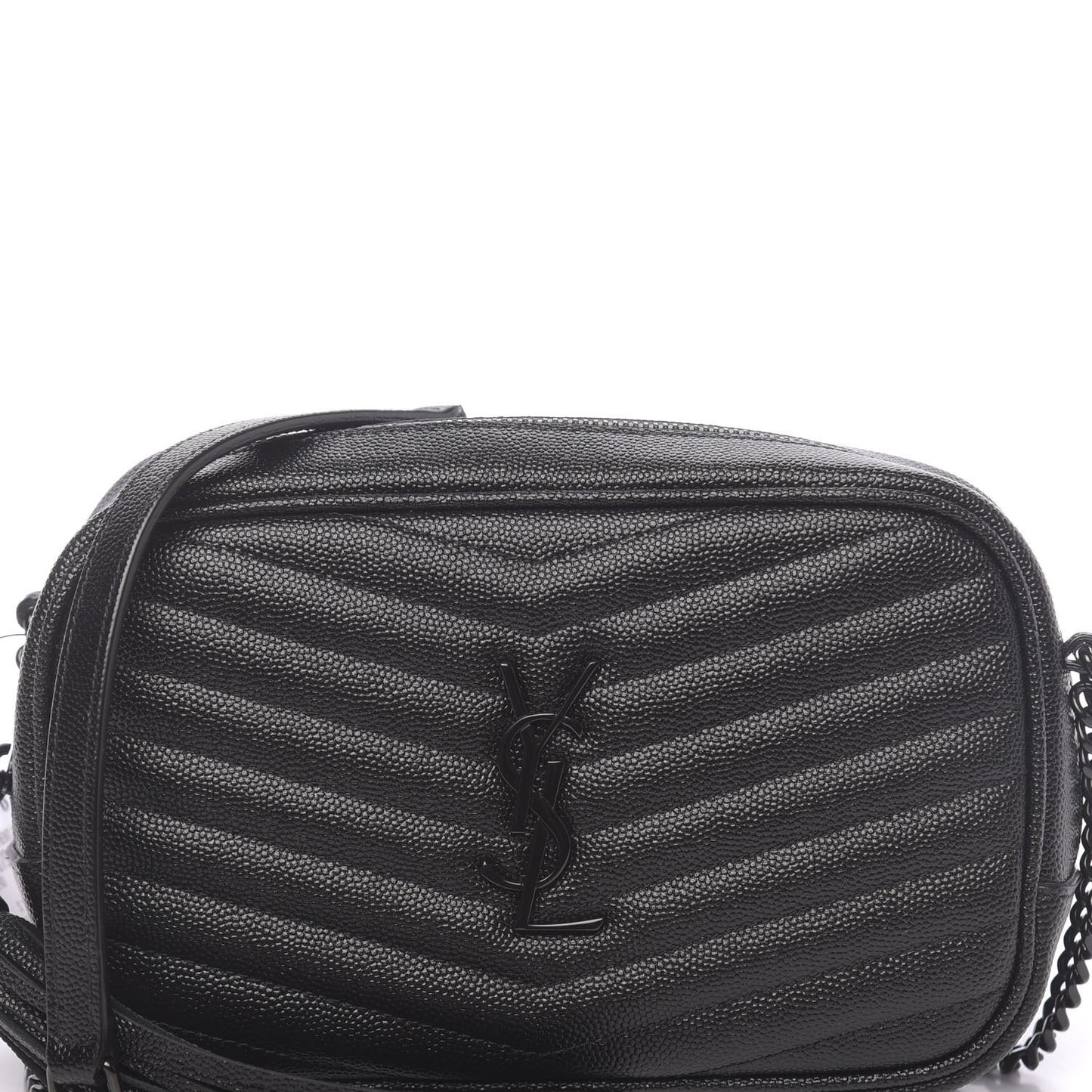 Grain De Poudre Matelasse Monogram Mini Lou Camera Bag Black