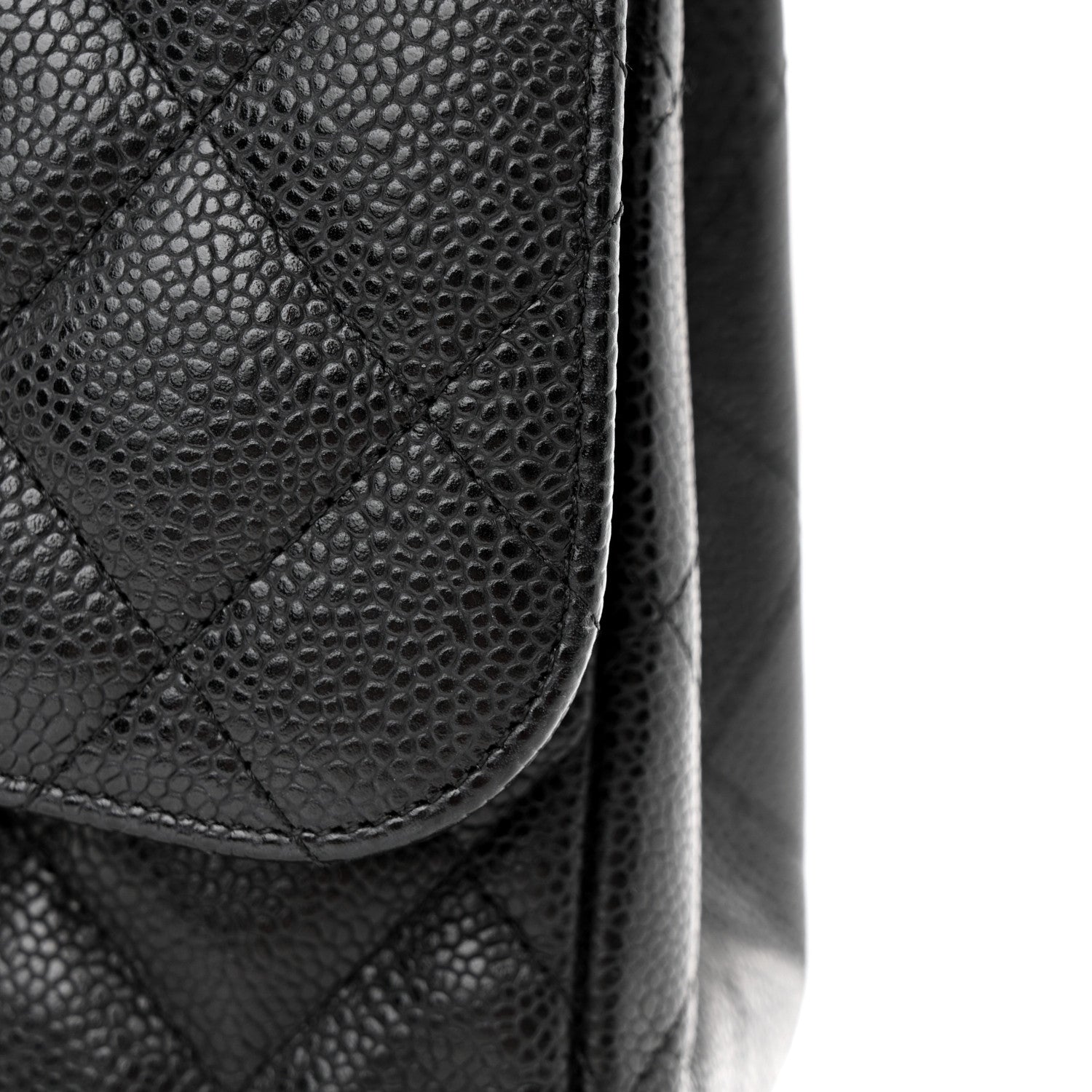 Chanel Caviar Quilted Jumbo Double Flap Black 12 of 12