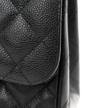 Chanel Caviar Quilted Jumbo Double Flap Black 12 of 12
