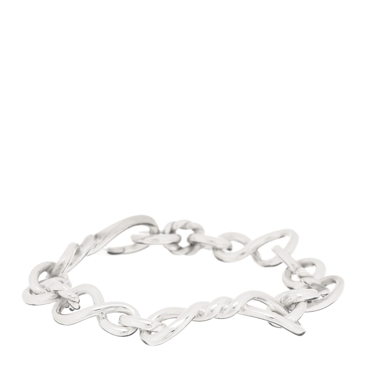 Sterling Silver Medium Continuance Chain Bracelet