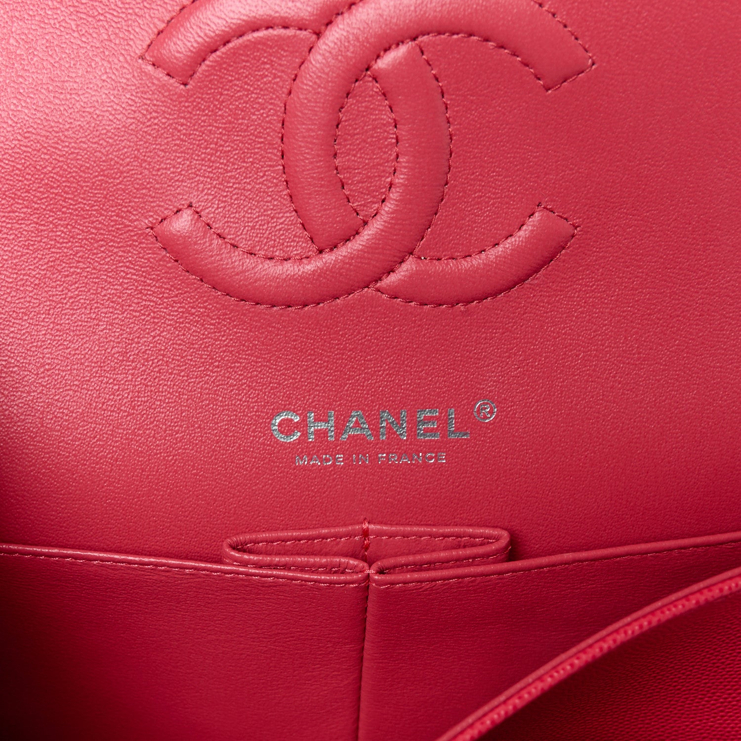 Chanel Caviar Quilted Medium Double Flap Dark Pink 6 of 11