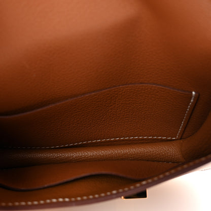 Hermes Evercolor Constance Slim Wallet Gold 6 of 8