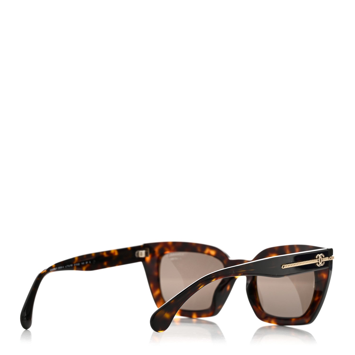 Chanel Acetate Square Sunglasses 5509-A Tortoise 4 of 7