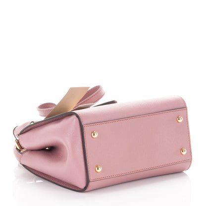Burberry Soft Grain Calfskin Small Buckle Tote Dusty Pink 7 of 11