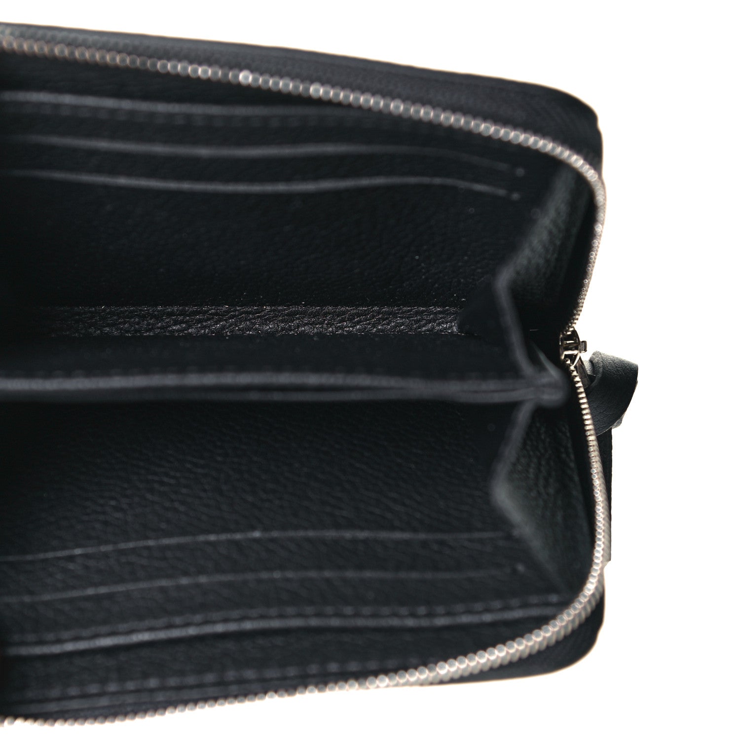 Louis Vuitton Calfskin Lockme Zippy Coin Purse Black 5 of 7