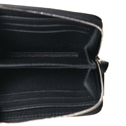 Louis Vuitton Calfskin Lockme Zippy Coin Purse Black 5 of 7
