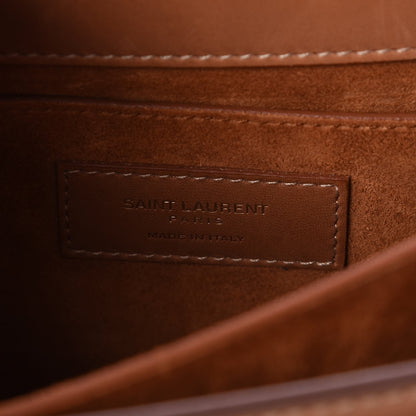 Saint Laurent Calfskin Medium Monogram Sunset Tan 6 of 9