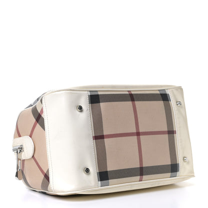 Burberry Nova Check Bowling Bag White 3 of 8