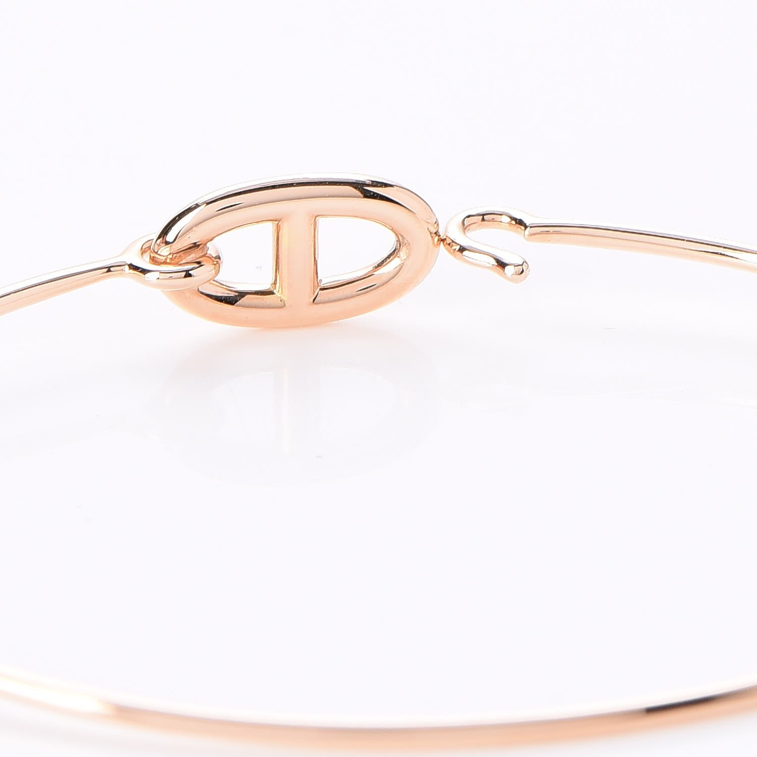 Hermes 18K Rose Gold PM Ronde Chaine d'Ancre Bracelet SH 4 of 8