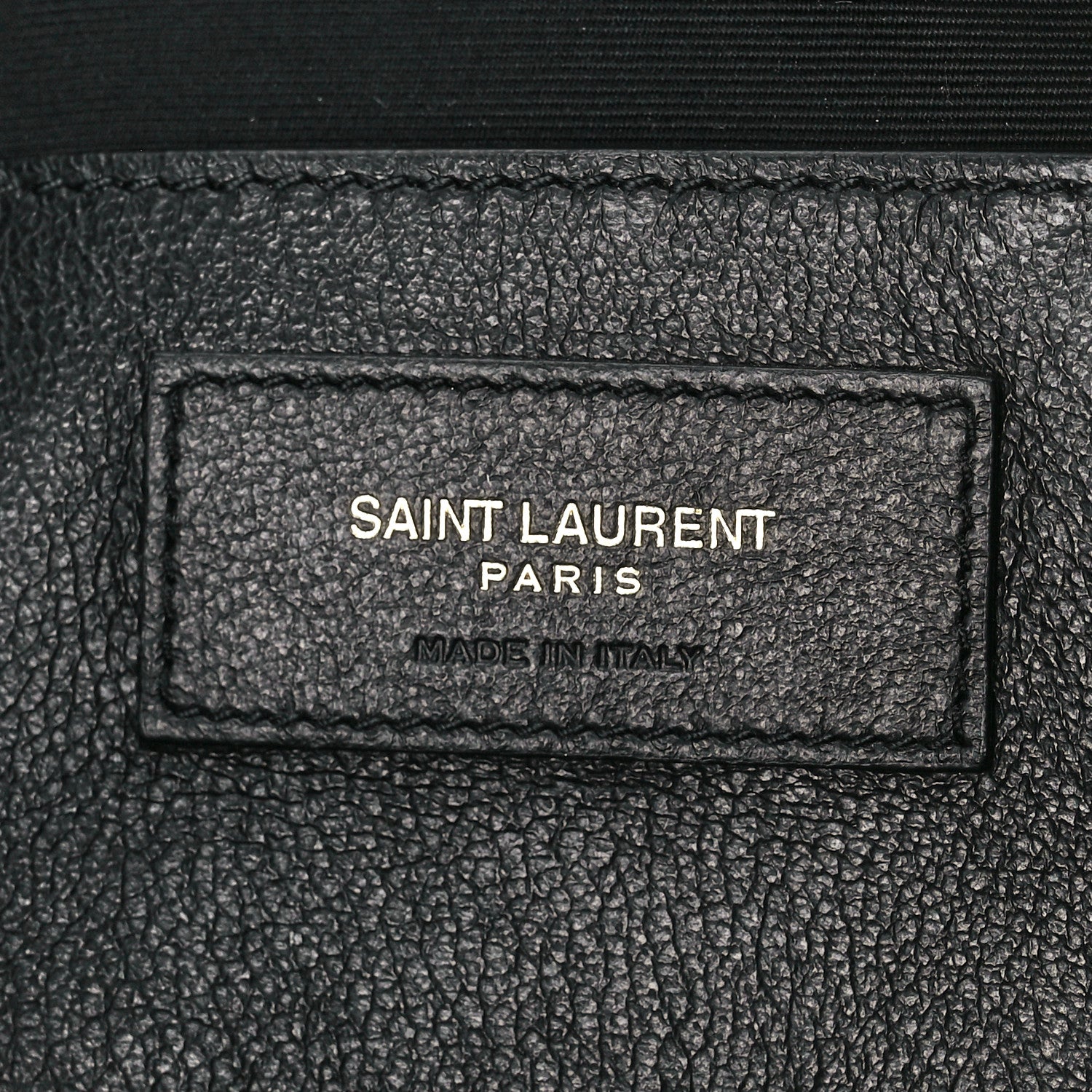Saint Laurent Lambskin Quilted Icare Cosmetic Pouch Black 6 of 10