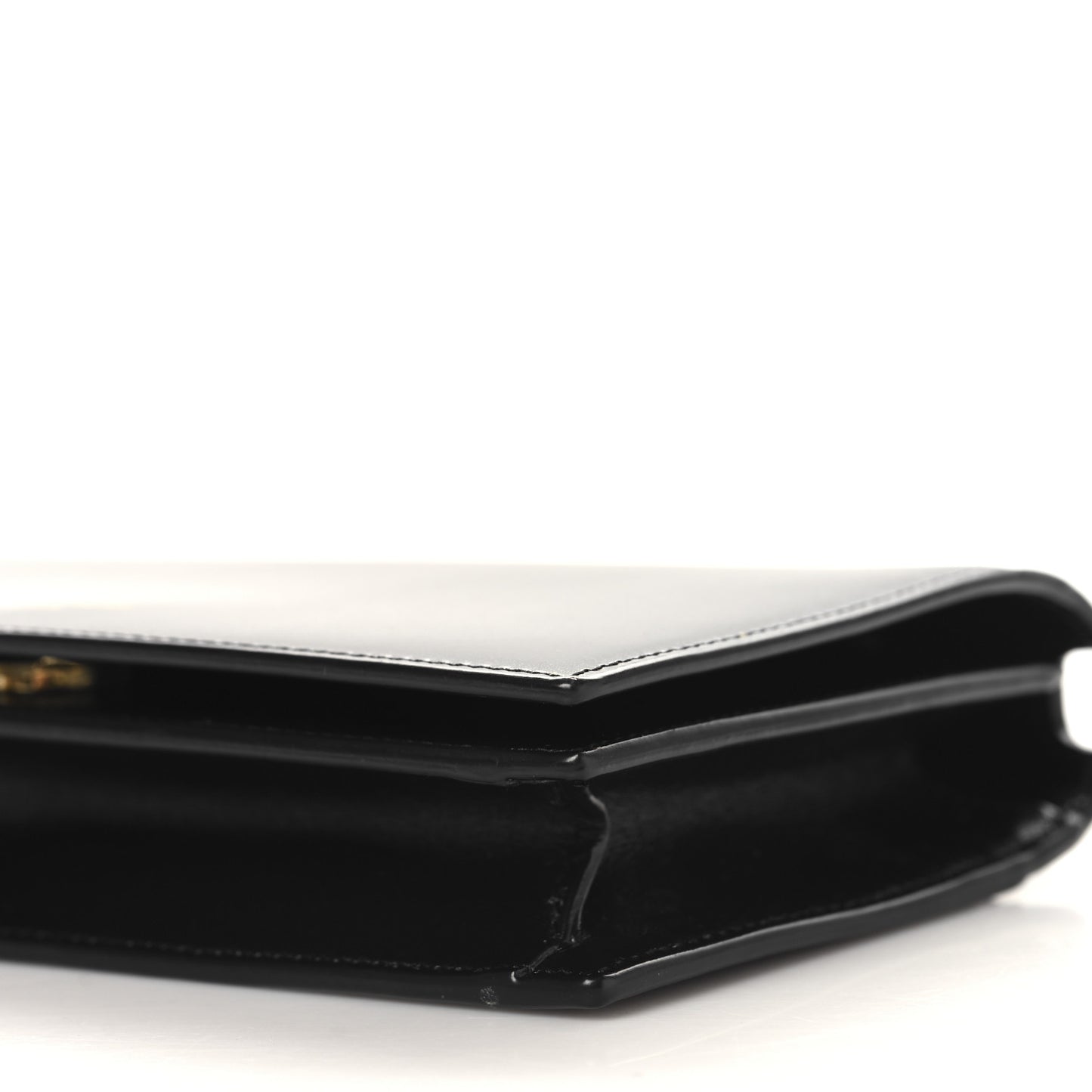 Smooth Calfskin Monogram Crossbody Bag Black