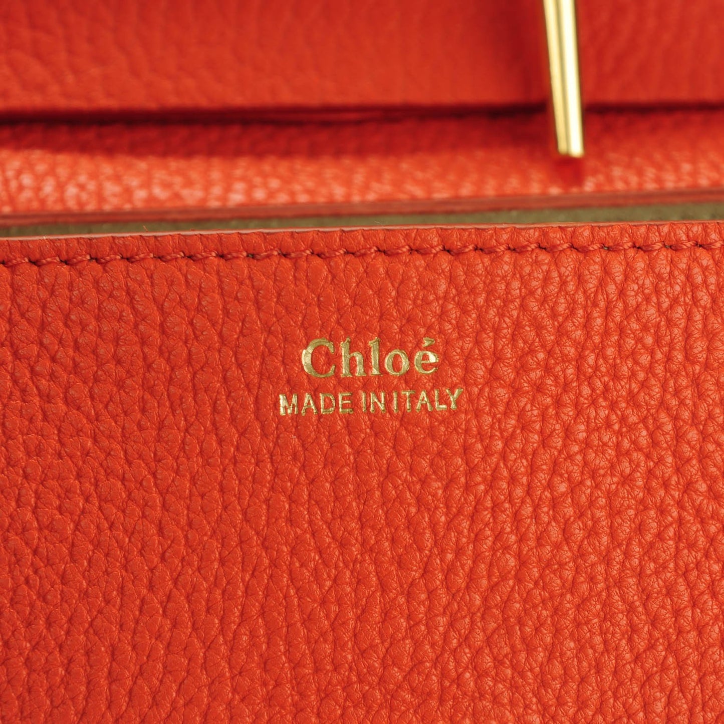 Grained Lambskin Mini Drew Shoulder Bag Foxy Orange