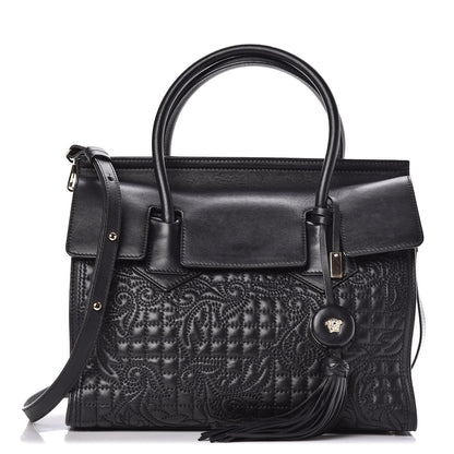 Versace Barocco Quilted Nappa Vanitas Bag Black 1 of 11