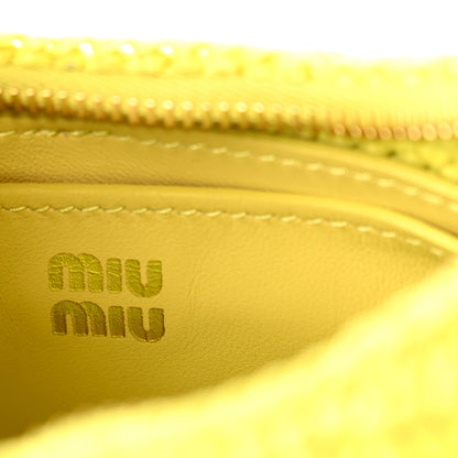 Miu Miu Crochet Mini Wander Hobo Citrus Yellow 6 of 9