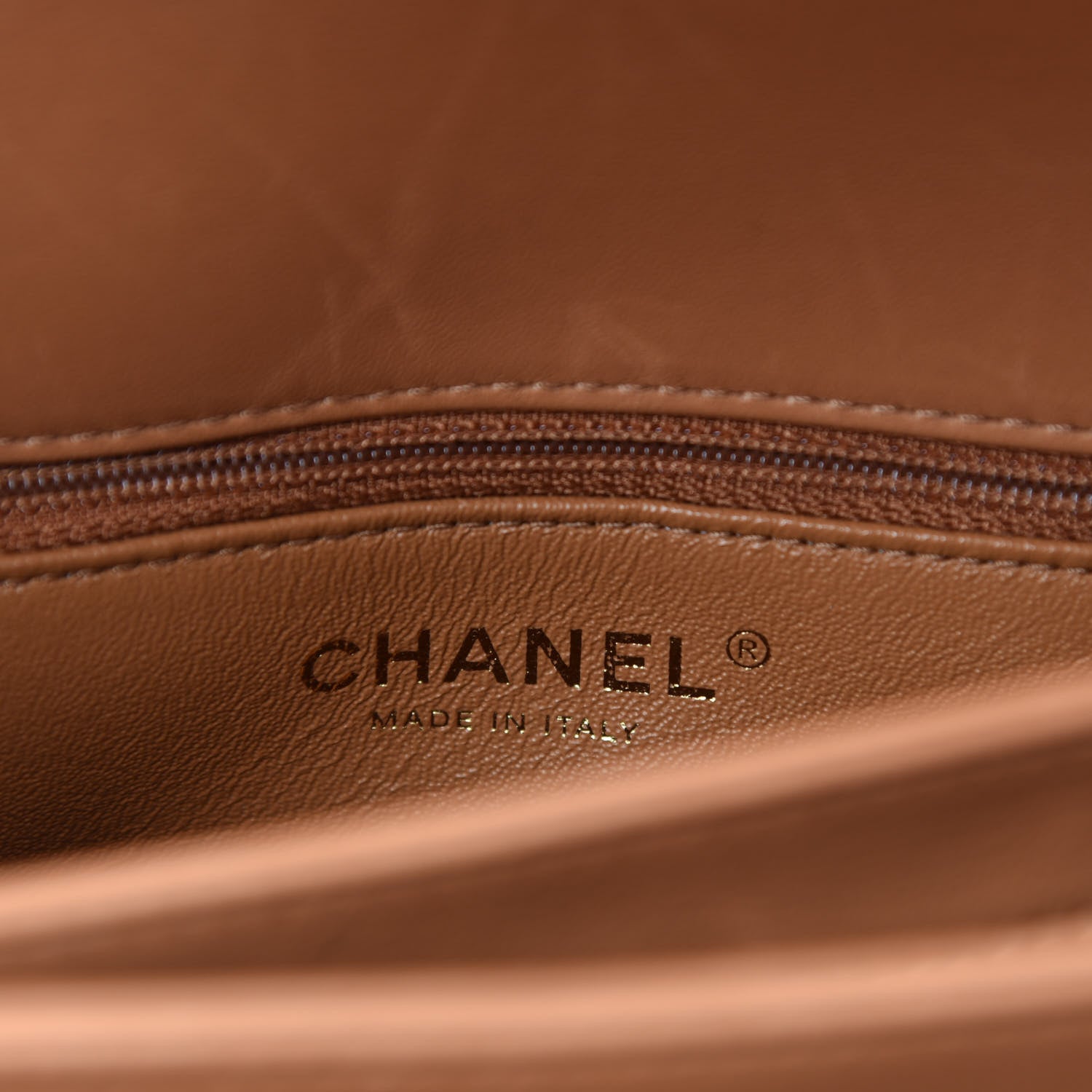 Chanel Lambskin Quilted Small Trendy CC Flap Dual Handle Bag Camel 10 of 12
