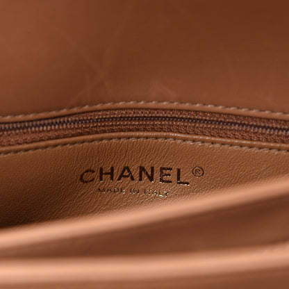 Chanel Lambskin Quilted Small Trendy CC Flap Dual Handle Bag Camel 10 of 12