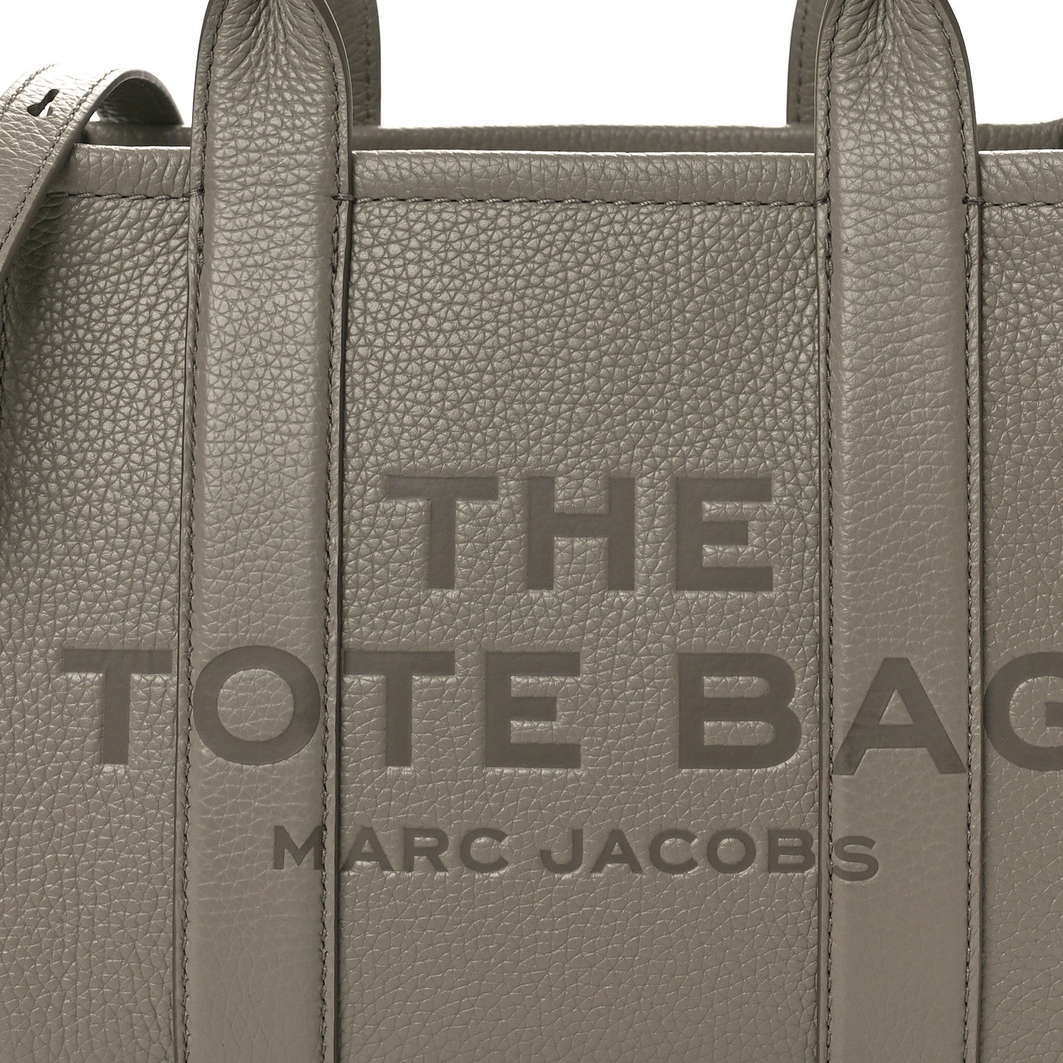Marc Jacobs Grained Calfskin Small The Tote Bag Cement 8 of 10